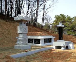 사각납골묘 시공